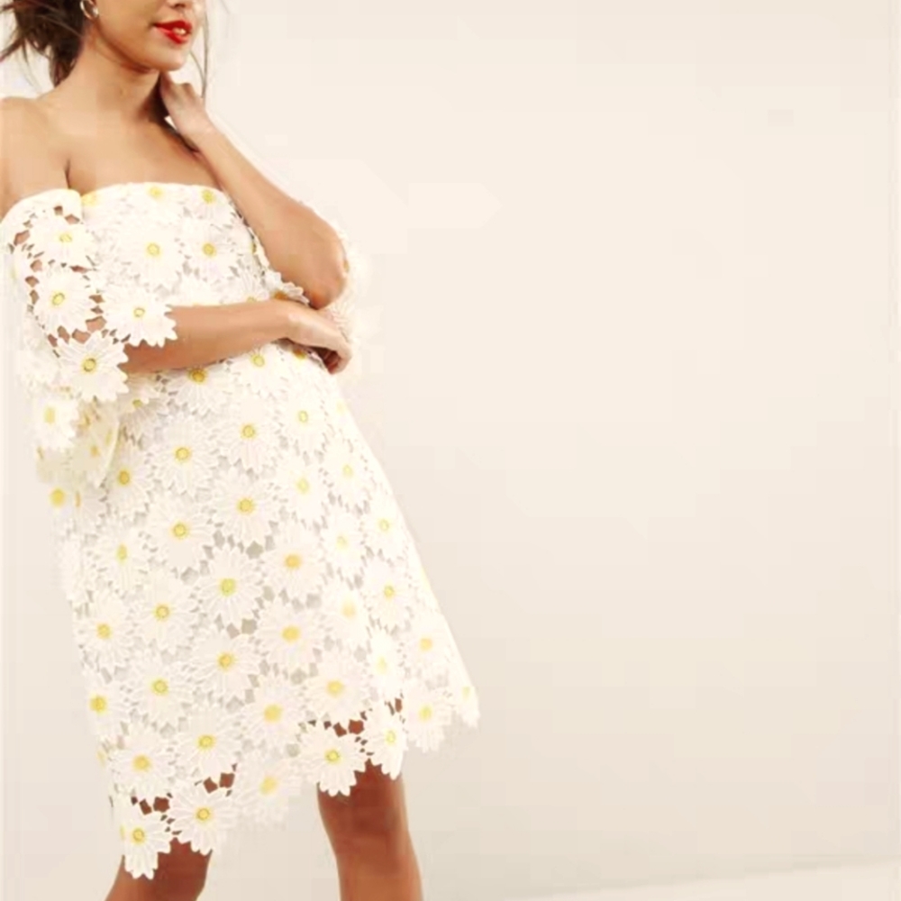 ASOS edtion Daisy Embroidered dress